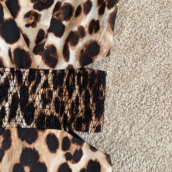 Bebe Cutout Leopard Jumpsuit - Picture 5 of 5